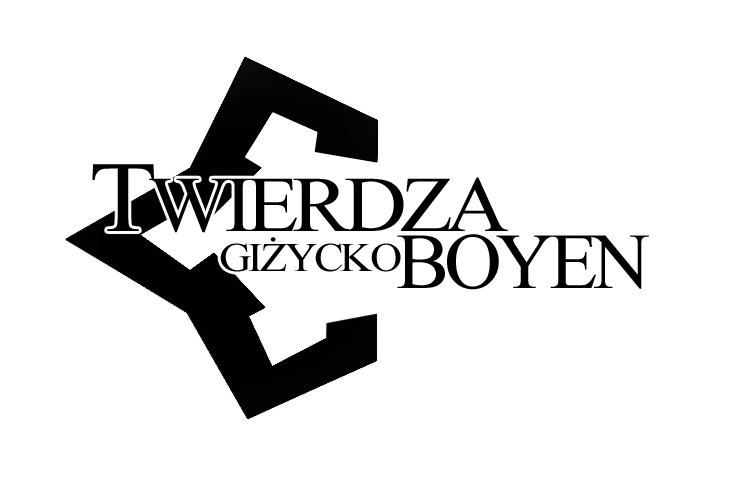 Logo Twierdza Boyen — czarne na jasnym tle